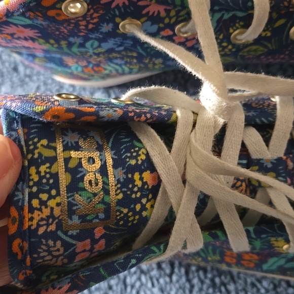 KEDS X RIFLE PAPER COMPANY Floral Canvas High Top Sneakers - Picture 6 of 12
